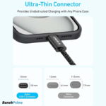 کابل 150 سانتی متر USB C به USB C انکر Anker Zolo USB C to USB C Cable A8060
