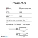 کابل دو سر تایپ سی مگنتی یسیدو مدل CA172C